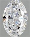 Natural Diamond 1.91 Carats, Oval with  Cut, D Color, SI1 Clarity and Certified by GIA