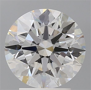 Picture of Lab Grown Diamond 3.07 Carats, Round with Ideal Cut, E Color, VVS2 Clarity and Certified by IGI