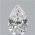 Natural Diamond 0.57 Carats, Pear with  Cut, E Color, VS1 Clarity and Certified by GIA