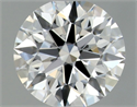 Natural Diamond 0.46 Carats, Round with Excellent Cut, D Color, VVS2 Clarity and Certified by GIA