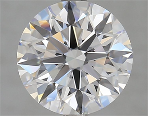 Picture of Lab Grown Diamond 3.34 Carats, Round with Ideal Cut, D Color, IF Clarity and Certified by IGI