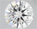 Lab Grown Diamond 5.05 Carats, Round with Ideal Cut, E Color, VVS2 Clarity and Certified by IGI