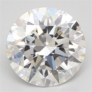 Picture of Natural Diamond 1.08 Carats, Round with Excellent Cut, F Color, VVS1 Clarity and Certified by GIA