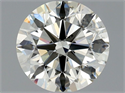 Natural Diamond 0.90 Carats, Round with Excellent Cut, L Color, SI1 Clarity and Certified by GIA