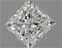 Natural Diamond 0.70 Carats, Princess with  Cut, G Color, VS1 Clarity and Certified by IGI
