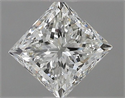 Natural Diamond 0.70 Carats, Princess with  Cut, G Color, VS1 Clarity and Certified by IGI
