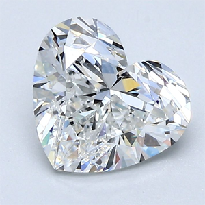 Picture of Natural Diamond 1.70 Carats, Heart with  Cut, F Color, VVS1 Clarity and Certified by GIA