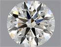 Natural Diamond 0.76 Carats, Round with Excellent Cut, K Color, VS2 Clarity and Certified by GIA