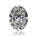 Natural Diamond 0.70 Carats, Oval with  Cut, G Color, VVS1 Clarity and Certified by GIA