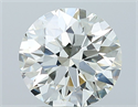 Natural Diamond 2.01 Carats, Round with Excellent Cut, K Color, VS2 Clarity and Certified by GIA