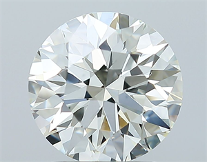 Picture of Natural Diamond 2.01 Carats, Round with Excellent Cut, K Color, VS2 Clarity and Certified by GIA