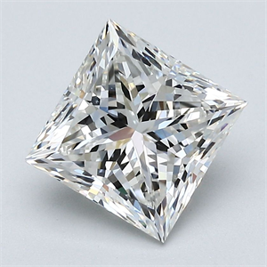 Picture of Natural Diamond 2.51 Carats, Princess with  Cut, G Color, VS1 Clarity and Certified by GIA