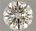 Natural Diamond 1.55 Carats, Round with Excellent Cut, N Color, SI1 Clarity and Certified by GIA