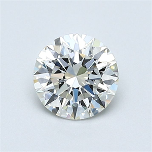 Picture of Natural Diamond 0.71 Carats, Round with Excellent Cut, J Color, VS2 Clarity and Certified by GIA