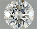 Natural Diamond 0.55 Carats, Round with Excellent Cut, I Color, SI1 Clarity and Certified by GIA