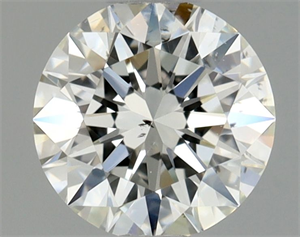 Picture of Natural Diamond 0.55 Carats, Round with Excellent Cut, I Color, SI1 Clarity and Certified by GIA