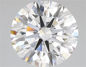 Picture of Lab Grown Diamond 5.05 Carats, Round with Ideal Cut, D Color, VVS2 Clarity and Certified by IGI