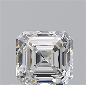 Picture of Natural Diamond 0.70 Carats, Asscher with  Cut, H Color, VVS2 Clarity and Certified by GIA