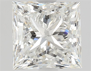 Foto Diamante Natural 1.50 quilates, Princesa , Color H, claridad IF y certificado GIA de