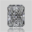 Natural Diamond 0.71 Carats, Radiant with  Cut, F Color, VVS2 Clarity and Certified by GIA