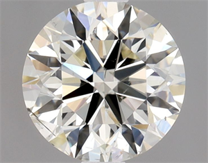 Picture of Natural Diamond 0.90 Carats, Round with Excellent Cut, L Color, SI2 Clarity and Certified by GIA