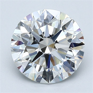 Picture of Natural Diamond 2.02 Carats, Round with Excellent Cut, E Color, VVS1 Clarity and Certified by GIA