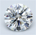 Natural Diamond 2.02 Carats, Round with Excellent Cut, E Color, VVS1 Clarity and Certified by GIA