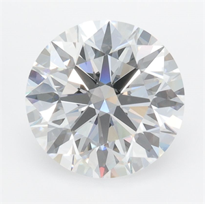Picture of Lab Grown Diamond 2.80 Carats, Round with Ideal Cut, D Color, IF Clarity and Certified by IGI