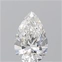 Natural Diamond 0.53 Carats, Pear with  Cut, G Color, VS2 Clarity and Certified by GIA