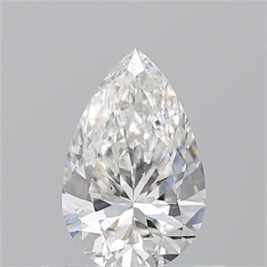 Picture of Natural Diamond 0.53 Carats, Pear with  Cut, G Color, VS2 Clarity and Certified by GIA