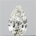 Natural Diamond 0.18 Carats, Pear with  Cut, H Color, SI2 Clarity and Certified by IGI