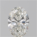 Natural Diamond 0.70 Carats, Oval with  Cut, H Color, VS2 Clarity and Certified by GIA