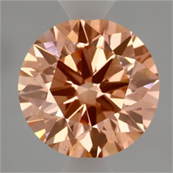Picture of Lab Grown Diamond 2.03 Carats, Round with Ideal Cut, Fancy Vivid Pink Color, VS2 Clarity and Certified by IGI