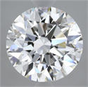 Lab Grown Diamond 4.09 Carats, Round with Ideal Cut, D Color, VVS2 Clarity and Certified by IGI