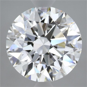Picture of Lab Grown Diamond 4.09 Carats, Round with Ideal Cut, D Color, VVS2 Clarity and Certified by IGI