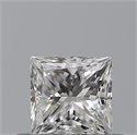 Natural Diamond 0.33 Carats, Princess with  Cut, F Color, VS2 Clarity and Certified by GIA