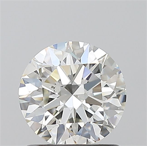 Picture of Natural Diamond 1.01 Carats, Round with Excellent Cut, I Color, SI1 Clarity and Certified by GIA