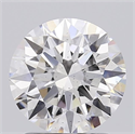 Lab Grown Diamond 1.51 Carats, Round with Ideal Cut, D Color, SI1 Clarity and Certified by IGI