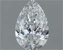 Diamante Natural 0.61 quilates, De pera , Color F, claridad VVS2 y certificado GIA
