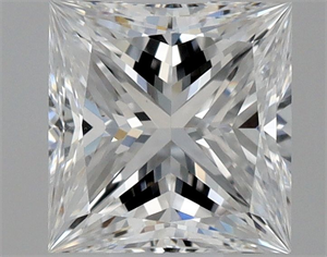 Picture of Natural Diamond 0.40 Carats, Princess with  Cut, D Color, VS1 Clarity and Certified by GIA