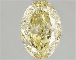 Picture of Lab Grown Diamond 2.05 Carats, Oval with  Cut, Fancy Intense Yellow Color, VS2 Clarity and Certified by IGI