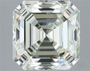 Picture of Natural Diamond 3.53 Carats, Asscher with  Cut, I Color, VVS1 Clarity and Certified by IGI