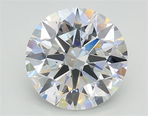 Picture of Lab Grown Diamond 2.03 Carats, Round with Ideal Cut, E Color, VVS1 Clarity and Certified by IGI