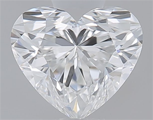 Picture of Natural Diamond 0.40 Carats, Heart with  Cut, F Color, VVS1 Clarity and Certified by GIA