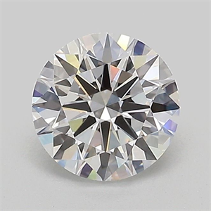 Picture of Lab Grown Diamond 1.06 Carats, Round with Ideal Cut, D Color, VVS2 Clarity and Certified by IGI