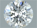 Natural Diamond 0.71 Carats, Round with Excellent Cut, E Color, I1 Clarity and Certified by GIA