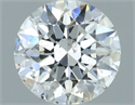 Natural Diamond 0.71 Carats, Round with Excellent Cut, E Color, I1 Clarity and Certified by GIA