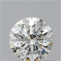 Diamante Natural 0.59 quilates, Redondo , Color K, claridad VVS1 y certificado GIA