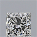 Diamante Natural 0.55 quilates, Princesa , Color J, claridad VVS1 y certificado GIA