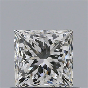 Picture of Natural Diamond 0.55 Carats, Princess with  Cut, J Color, VVS1 Clarity and Certified by GIA